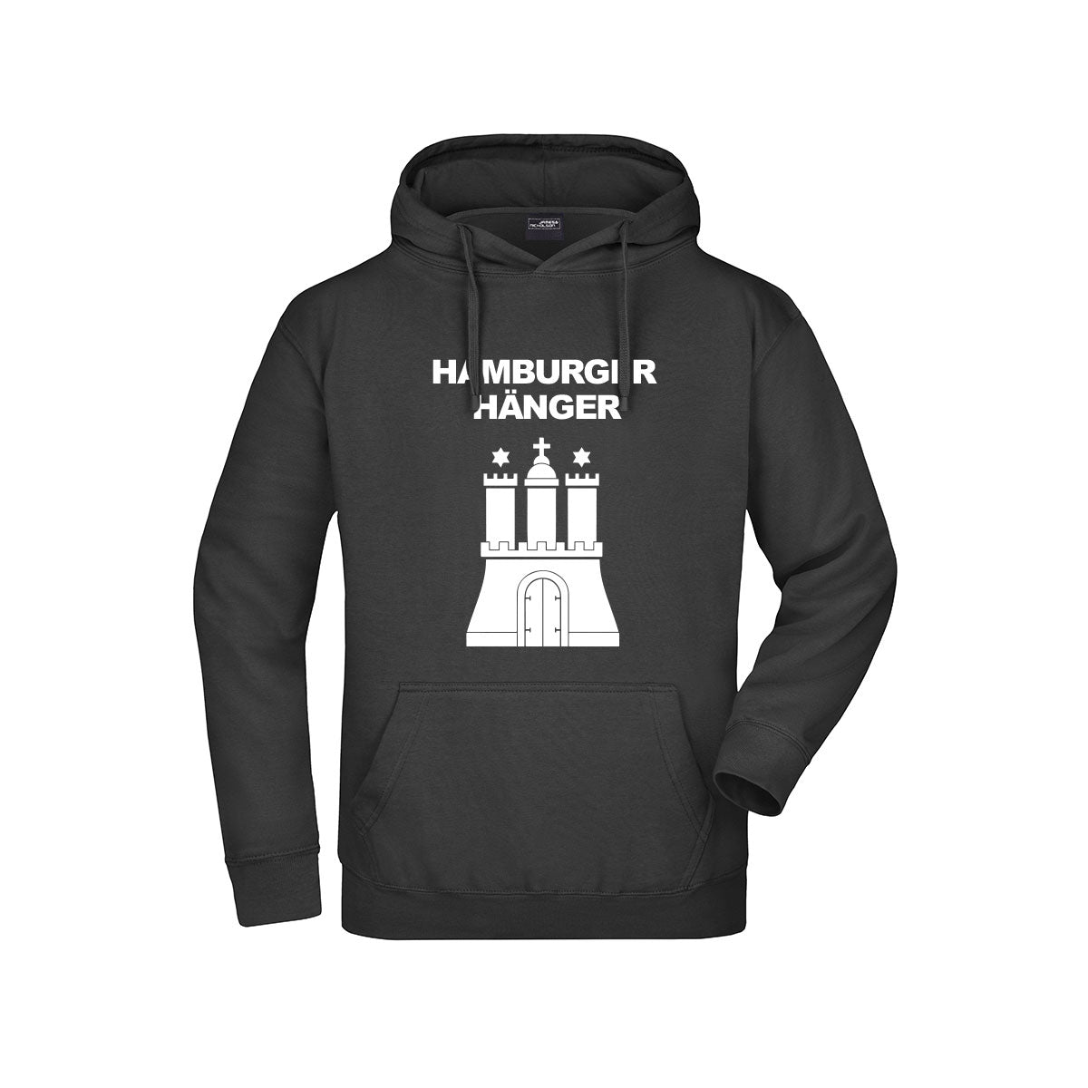HAMBURGER HAENGER HOODIE BLACK