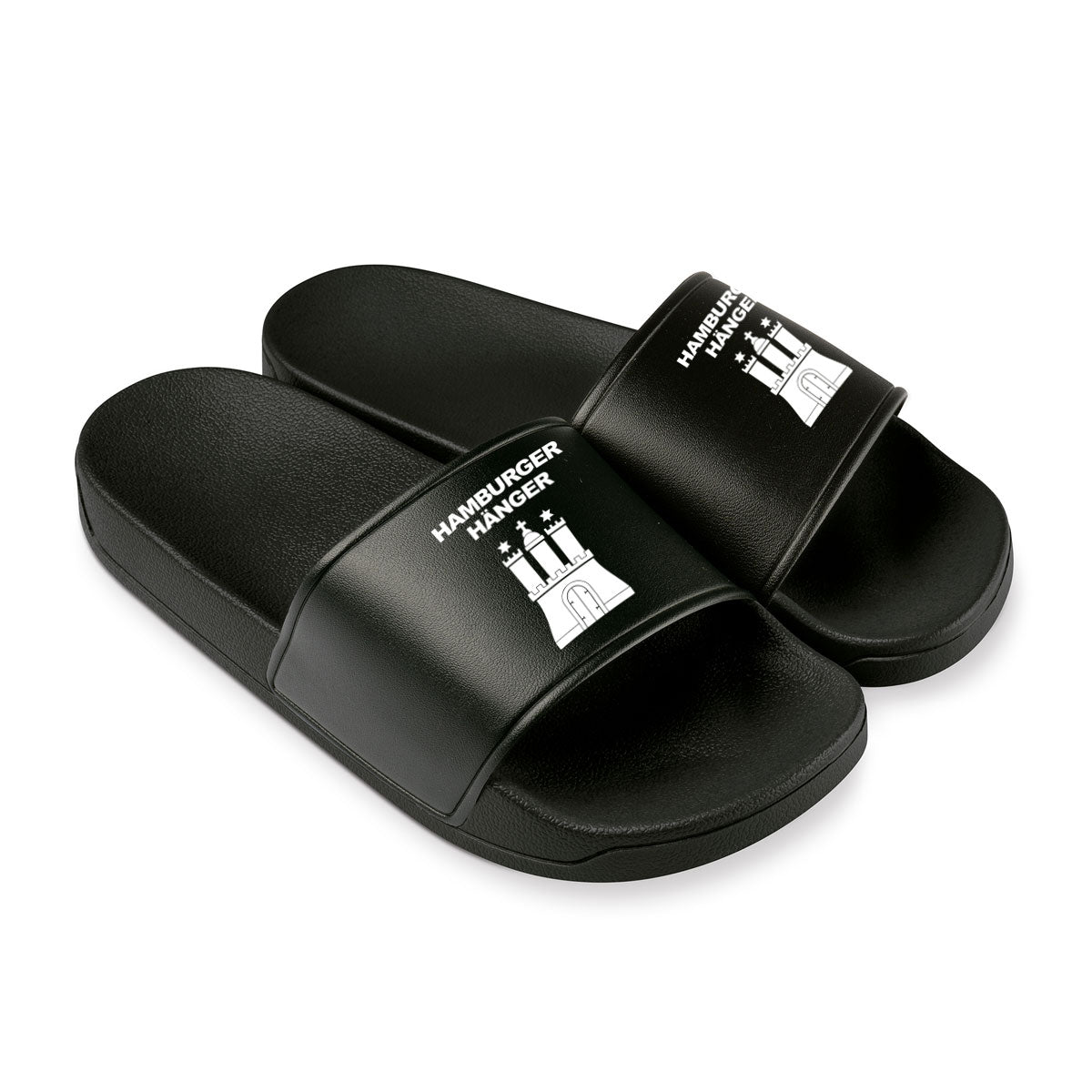 HAMBURGER HAENGER SLIPPERS BLACK