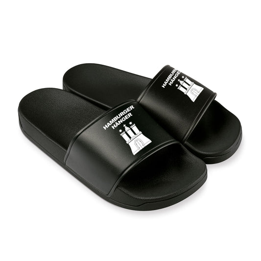 HAMBURGER HAENGER SLIPPERS BLACK